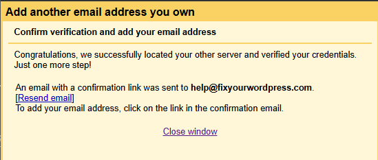 Confirm Your E-Mail Address